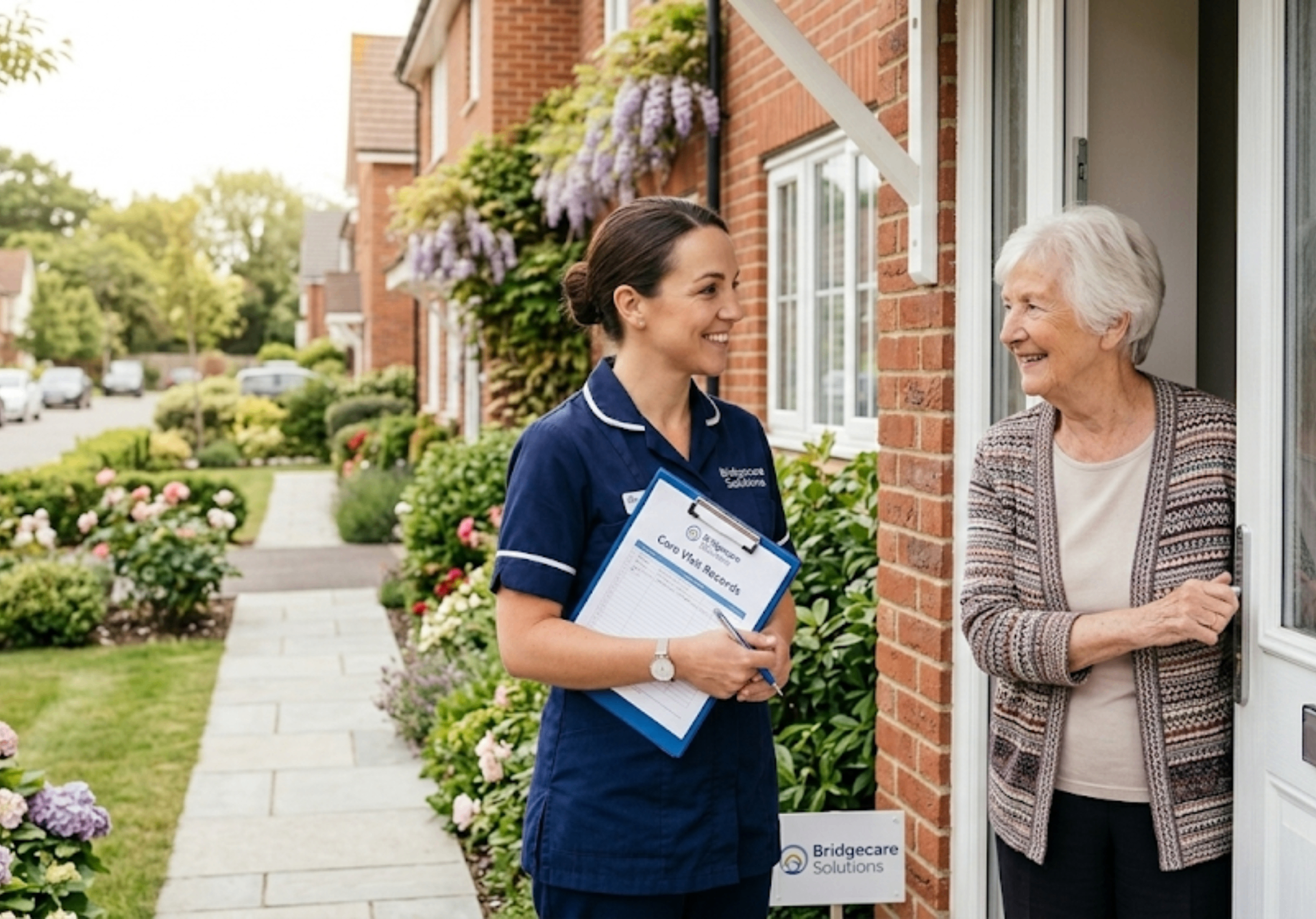 Bridgecare Solutions care coordinator conducting a free home care assessment visit